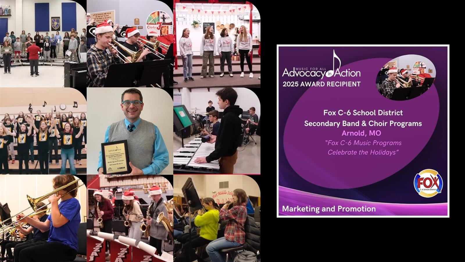  Fox C-6 Wins Music for All Advocacy in Action Award 